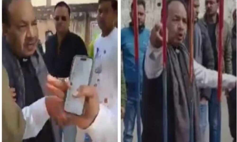 AAP विधायक महेंद्र गोयल पर इंस्पेक्टर को जान से मारने की धमकी देने का आरोप, शिकायत दर्ज; BJP ने शेयर किया वीडियो