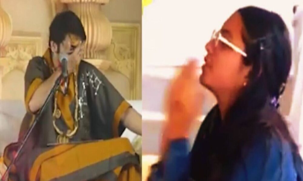 धीरेंद्रे शास्त्री को लड़की ने दिया Flying Kiss, वायरल हो रहा बाबा का रिएक्शन, देखें VIDEO