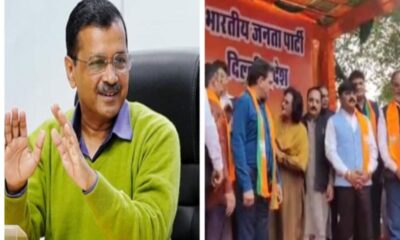 Several AAP and Congress leaders joined BJP in presence of Delhi BJP chief Virendra Sachdeva before lok sabha election 2024
