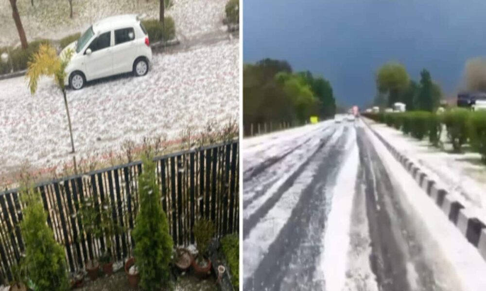 chandigarh weather heavy rainfall hailstorm in chandigarh mohali and panchkula – India Hindi News