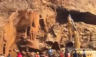 Major accident in NMDC plant 4 workers buried due to rock landslide 2 dead rescue operation continues
