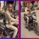 Policeman was driving while talking on the phone video went viral fined Rs 1000