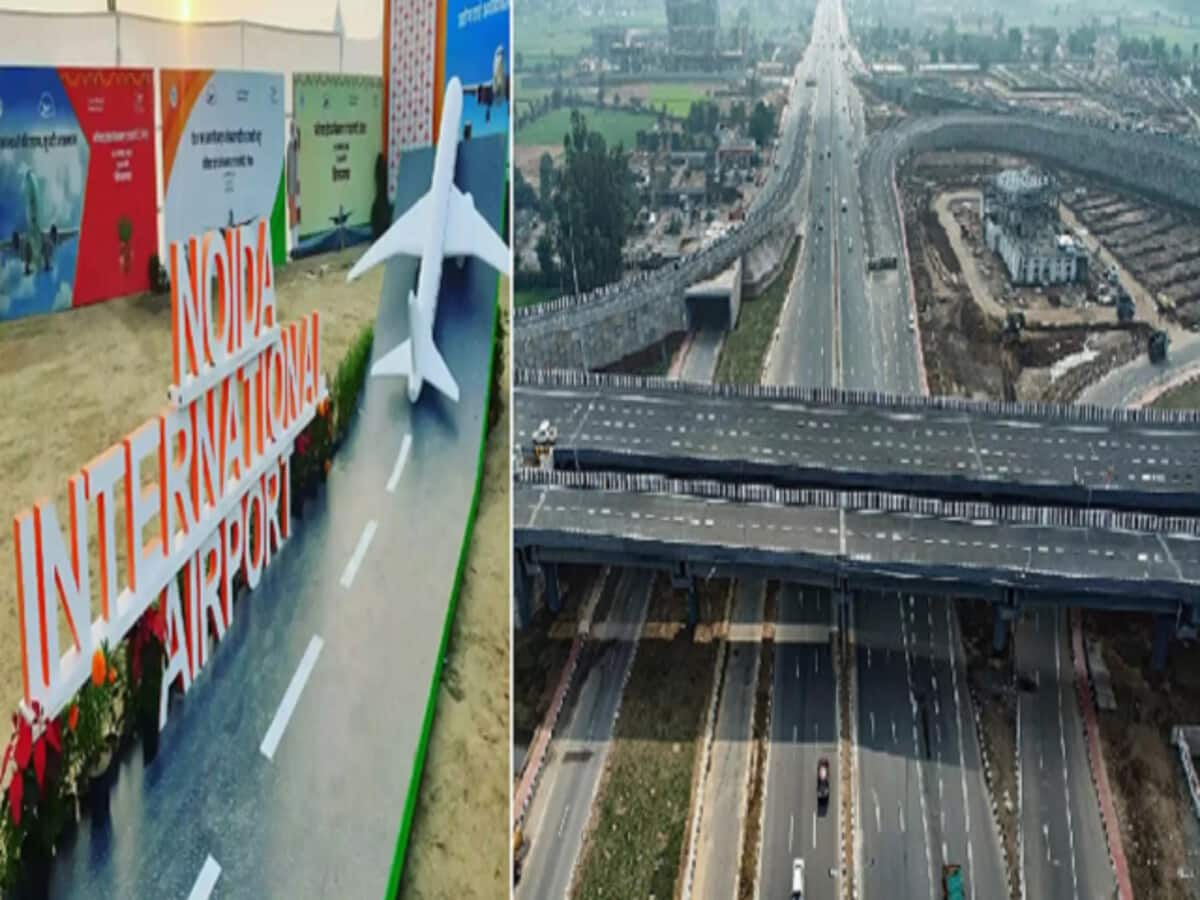 Jewar Airport will be connected to Delhi-Mumbai Expressway by next year Jewar Airport will be connected to Delhi-Mumbai Expressway by next year