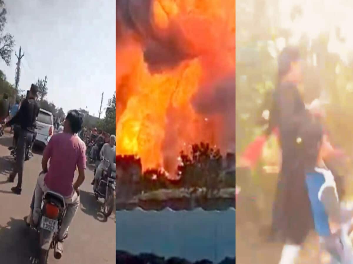 harda factory blast viral video fire in sky debris in air loud explosion many injured harda factory blast viral video fire in sky debris in air loud explosion many injured