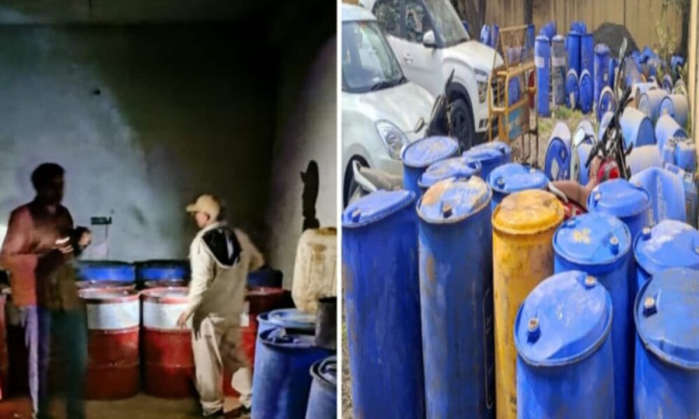 Rajasthan Police AGTF caught 13750 kg of inflammable chemical business in Manoharpur