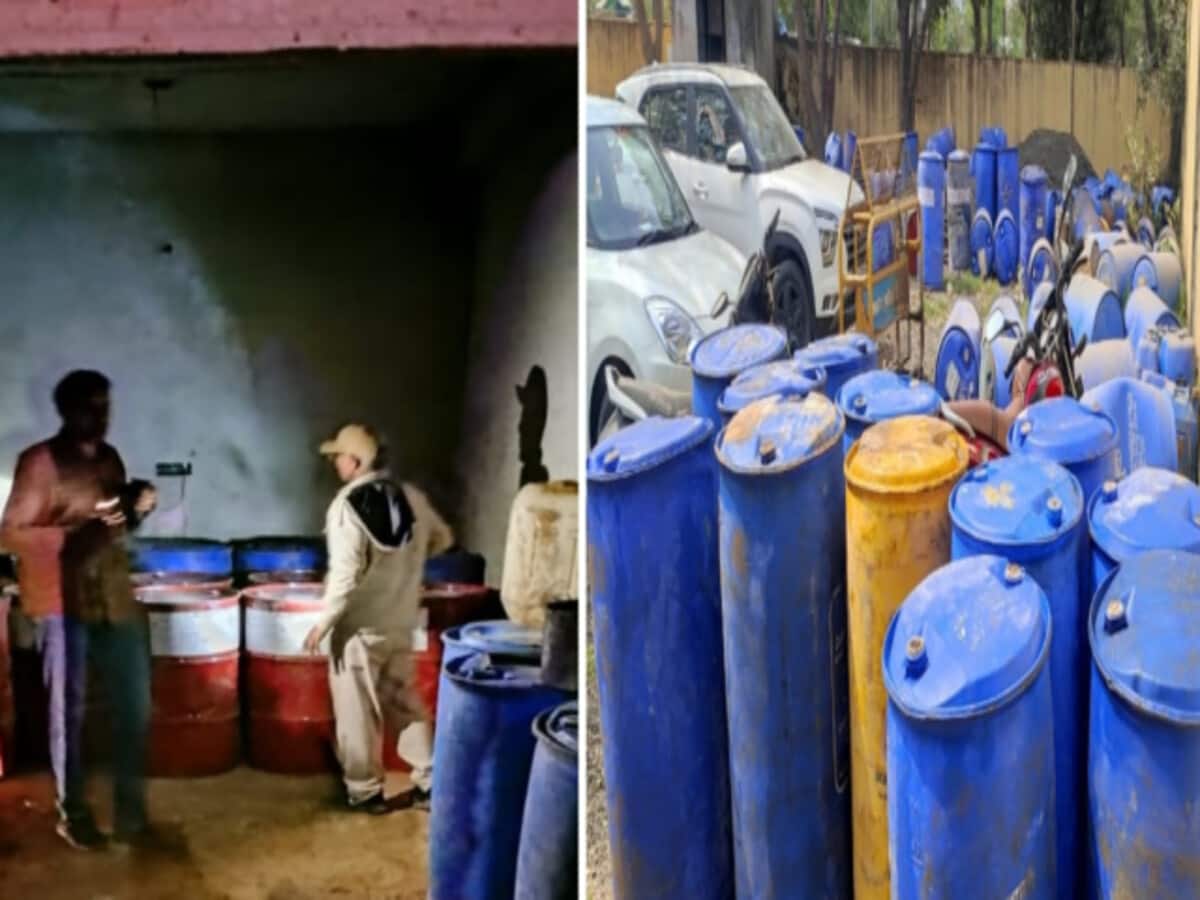 Rajasthan Police AGTF caught 13750 kg of inflammable chemical business in Manoharpur Rajasthan Police AGTF caught 13750 kg of inflammable chemical business in Manoharpur