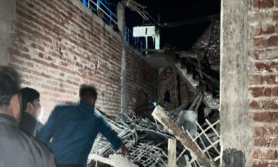 गाजियाबाद में निर्माणाधीन फैक्टरी का लेंटर गिरने से एक मजदूर की मौत, दो घायल; परिजनों का हंगामा