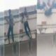 UP Man Climbs KGMU Hospital Surgical ward second floor boundary to commit suicide police stopped him