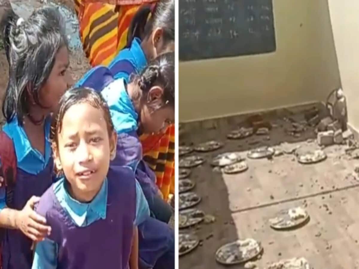 स्कूल के अंदर मिड डे मील खा रहे थे बच्चे, अचानक सिर पर गिरने लगे ईट, आंधी से उड़ा छज्जा, 11 बच्चे घायल स्कूल के अंदर मिड डे मील खा रहे थे बच्चे, अचानक सिर पर गिरने लगे ईट, आंधी से उड़ा छज्जा, 11 बच्चे घायल