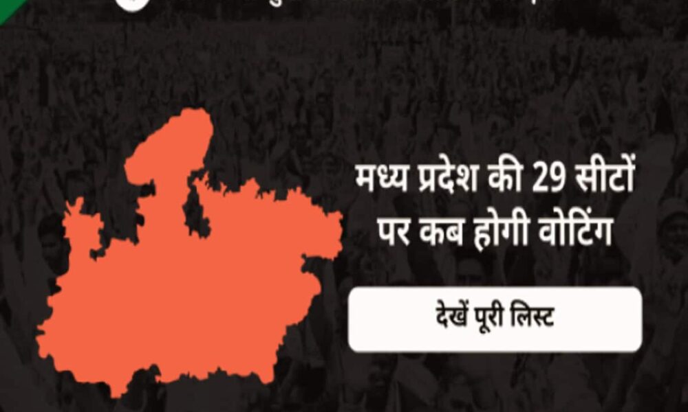 madhya pradesh lok sabha election 2024 dates lok sabha chunav schedule for 29 seats