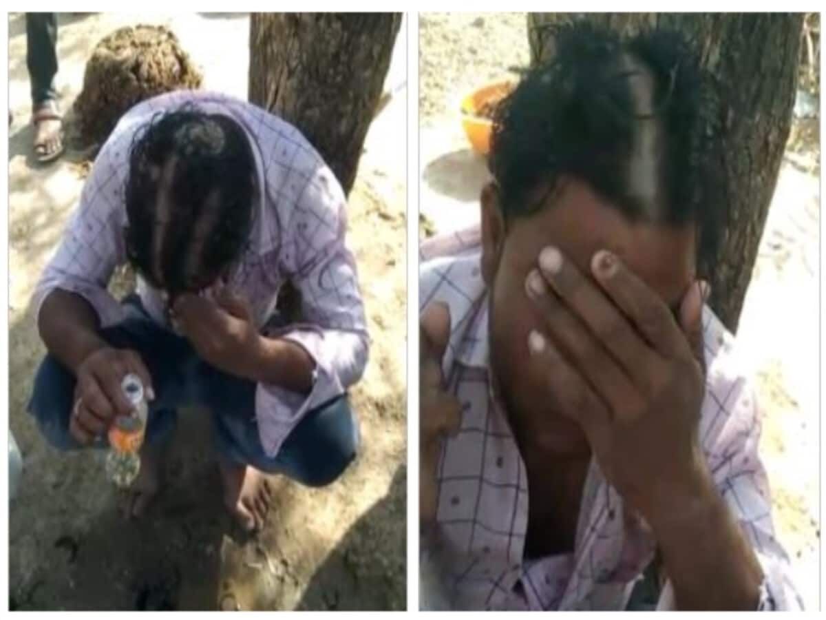 जूते से पीटा, सिर मुंडवाया और आधी मूंछ काट दी; पेशाब भी पिलाया, 3 आरोपी अरेस्ट जूते से पीटा, सिर मुंडवाया और आधी मूंछ काट दी; पेशाब भी पिलाया, 3 आरोपी अरेस्ट