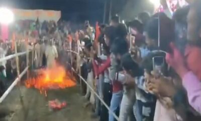 MP Shajapur unique holi tradition people walks on fire after their wishes fulfilled at Gal Mahadev Mandir Video