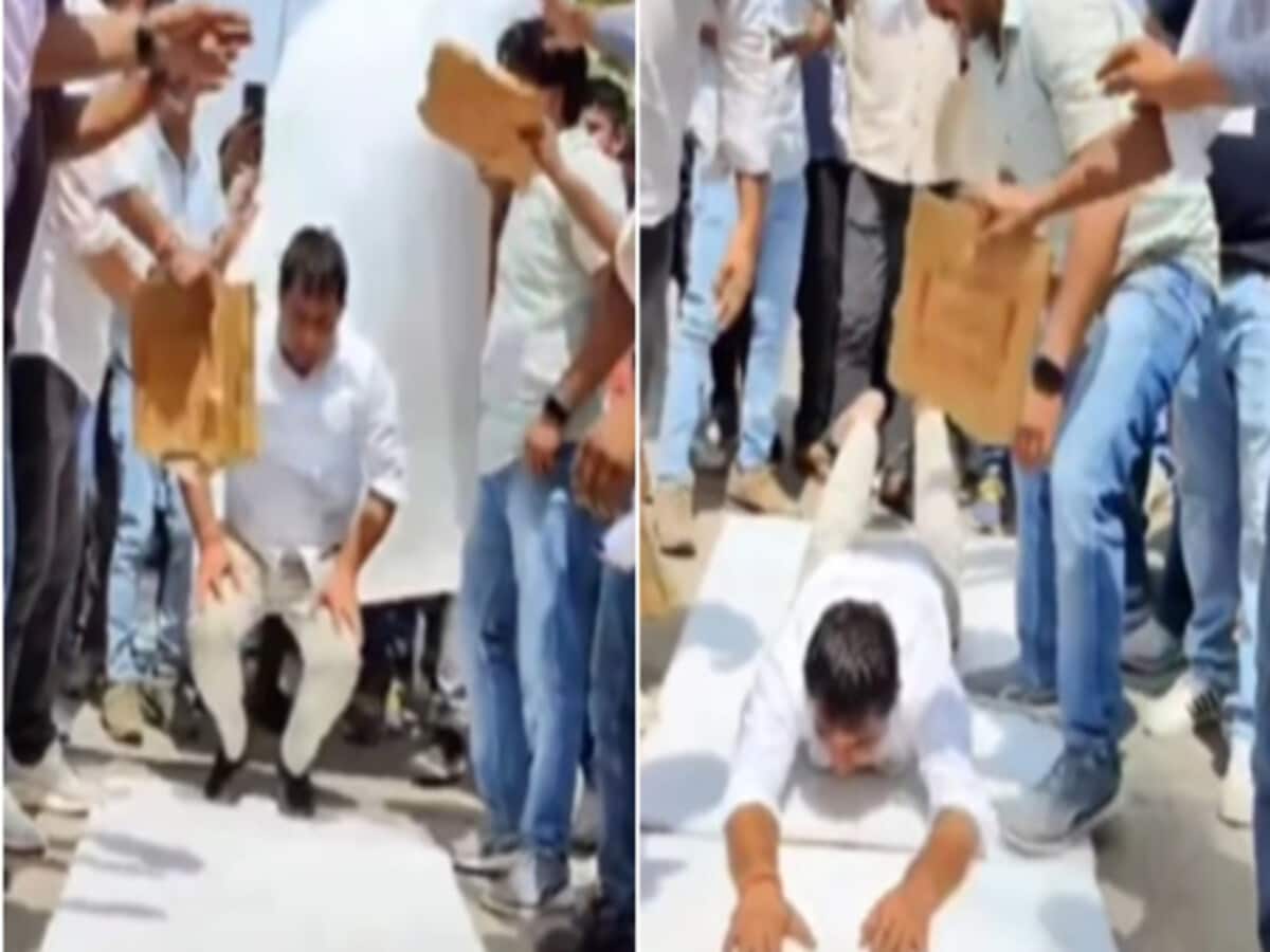 तेज धूप में दौसा की जनता को दंडवत प्रणाम, कांग्रेस के बागी नेता का अनोखा अंदाज; पार्टी पर फूटा गुस्सा तेज धूप में दौसा की जनता को दंडवत प्रणाम, कांग्रेस के बागी नेता का अनोखा अंदाज; पार्टी पर फूटा गुस्सा