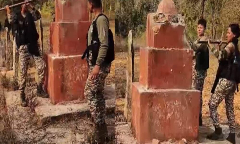 बस्तर में नक्सलियों से लोहा ले रहीं महिला कमांडो, महिला दिवस के पहले ध्वस्त किया नक्सलियों का स्मारक