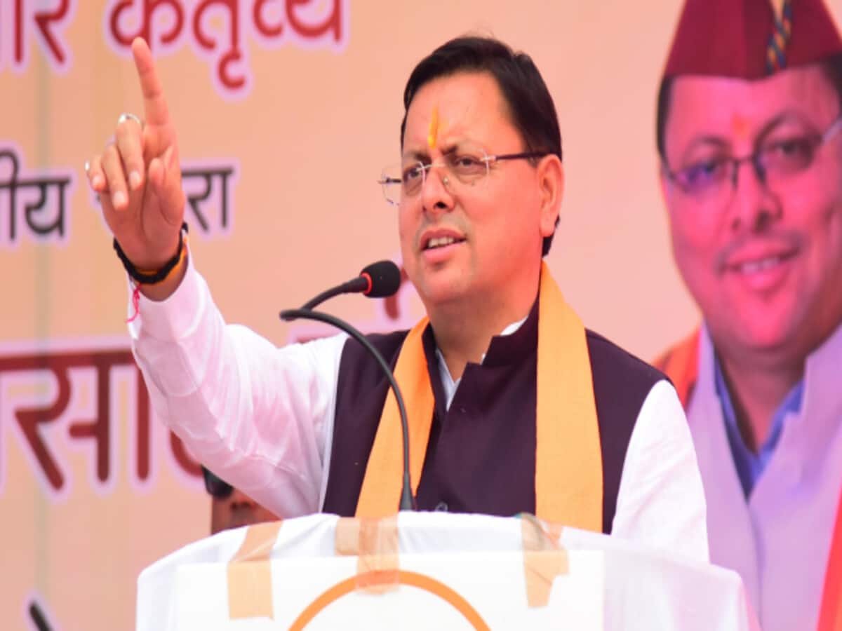 Mismatched alliance has been formed to save family be cautious them Uttarakhand CM Dhami lashed out at SP-Congress Pilibhit Mismatched alliance has been formed to save family be cautious them Uttarakhand CM Dhami lashed out at SP-Congress Pilibhit