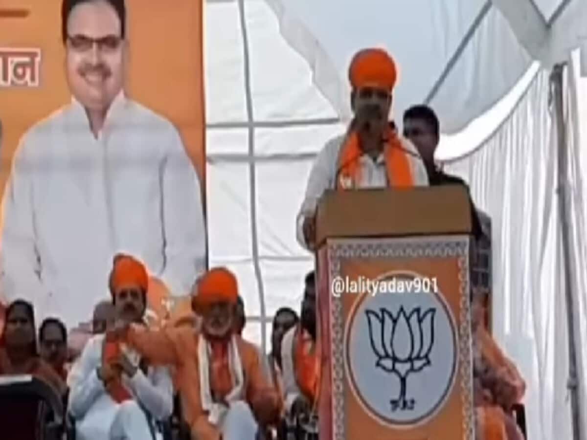 हिंदू हो तो बैठ जाओ; भजनलाल शर्मा की सभा का वीडियो वायरल; कांग्रेस हुई हमलावर