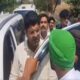 Ex Dy CM Dushyant Chautala became victim of farmers anger forced to get down from car mother Naina Chautala intervene