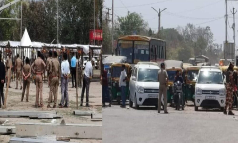 Police alert traffic diverted PM Modi Rudrapur rally BJP