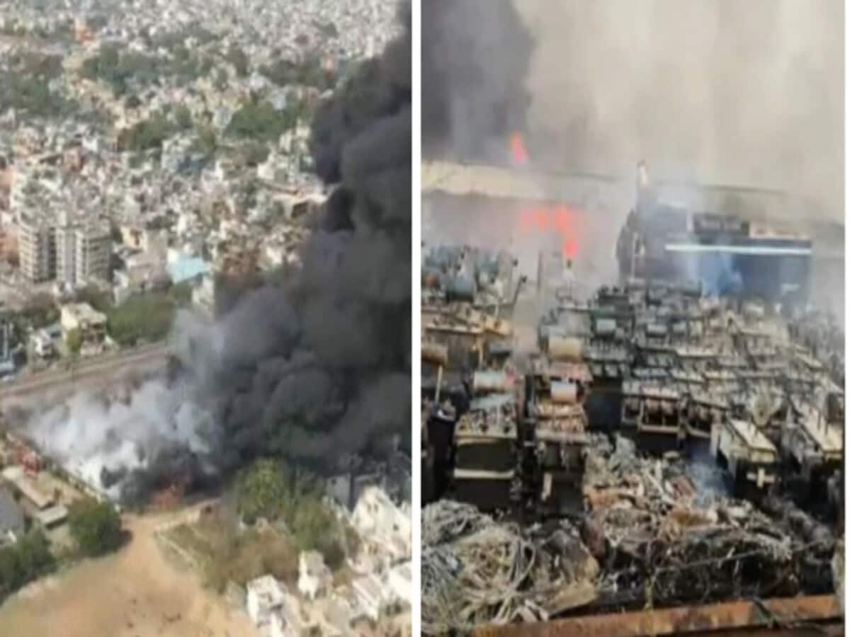 Fire in Raipur CSPDCL caused loss of 400 crores Collector sat in a tent to distribute compensation CM Sai ordered an investigation Fire in Raipur CSPDCL caused loss of 400 crores Collector sat in a tent to distribute compensation CM Sai ordered an investigation