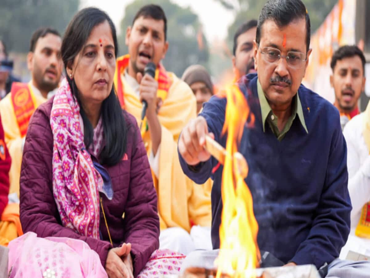 arvind kejriwal wife sunita given permission to meet him in tihar jail says aap atishi bhagwant mann also meet arvind kejriwal wife sunita given permission to meet him in tihar jail says aap atishi bhagwant mann also meet