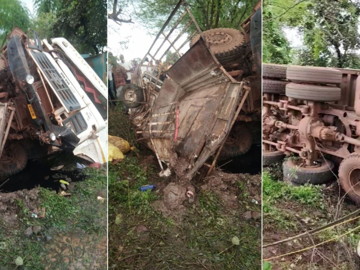 जबलपुर में मजदूरों से भरे ऑटो पर पलटा हाईवा, 7 की मौत, 3 की हालत नाजुक; लोगों ने लगाया जाम जबलपुर में मजदूरों से भरे ऑटो पर पलटा हाईवा, 7 की मौत, 3 की हालत नाजुक; लोगों ने लगाया जाम