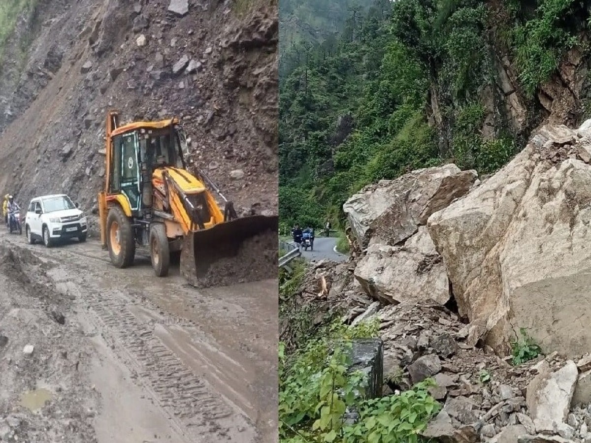 भारी बारिश के बीच भूस्खलन से 435 सड़कों पर ट्रैफिक बंद, पौड़ी जिले में हालात खराब; यात्रियों की रोड पर गुजरी रात
