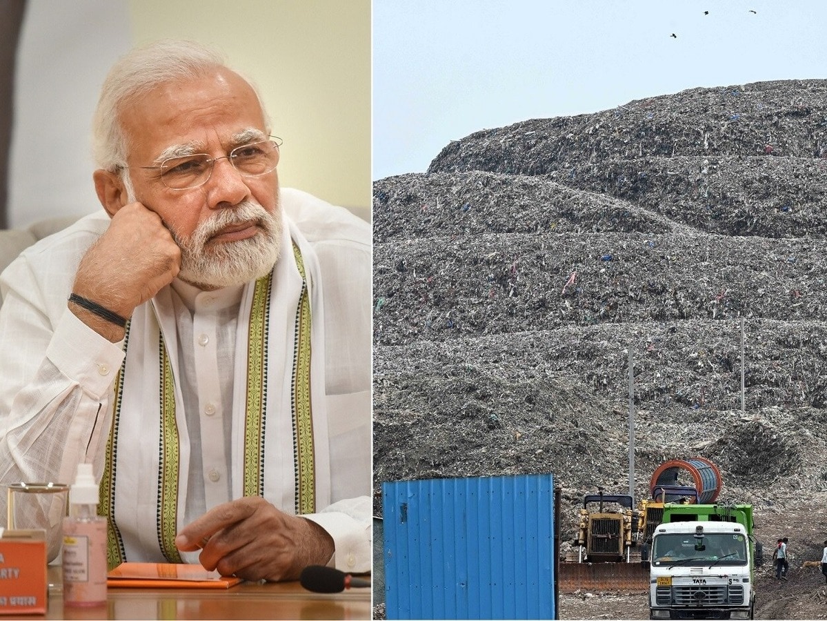 दिल्ली के लैंडफिल साइट से कचरा न उठाने पर PMO नाराज, प्रदूषण पर AAP सरकार के काम का मांगा हिसाब दिल्ली के लैंडफिल साइट से कचरा न उठाने पर PMO नाराज, प्रदूषण पर AAP सरकार के काम का मांगा हिसाब