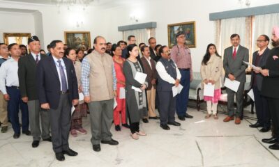 राज्यपाल गुरमीत सिंह ने संविधान दिवस पर सभी अधिकारियों को संविधान के कर्तव्यों की दिलाई शपथ।