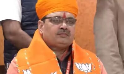 राजस्थान के नए मुख्यमंत्री के नाम का एलान, भजन लाल शर्मा के हाथों में होगी राज्य की कमान।