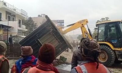 38वें राष्ट्रीय खेलों की तैयारियों में अतिक्रमण हटाने की कार्रवाई, अतिक्रमणकारियों में मचा हड़कंप।