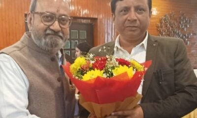 पीआरएस के राष्ट्रीय अध्यक्ष डॉ. अजीत पाठक ने बंशीधर तिवारी से की शिष्टाचार भेंट, पीआरएसआई के नेशनल कॉन्फ्रेंस में किया आमंत्रित।
