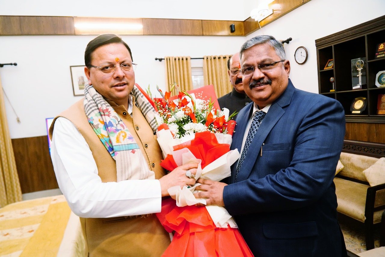 मुख्यमंत्री पुष्कर सिंह धामी ने नवनियुक्त मुख्य न्यायाधीश गुहानाथन नरेंद्र को दी शुभकामनाएं। मुख्यमंत्री पुष्कर सिंह धामी ने नवनियुक्त मुख्य न्यायाधीश गुहानाथन नरेंद्र को दी शुभकामनाएं।