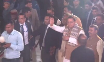 38वें राष्ट्रीय खेलों से सम्बन्धित कार्यक्रम में पहुंचे सीएम धामी, युवा खिलाडियों ने गर्मजोशी से किया स्वागत।