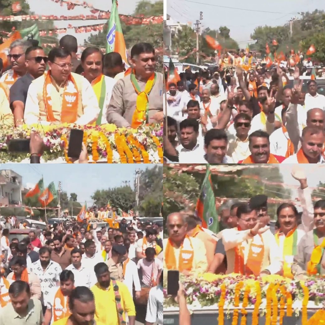 बल्लभगढ़ में सीएम धामी का भव्य रोड शो, कठोर निर्णयों और सरलता ने जनता के बीच बढ़ाई लोकप्रियता।