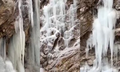 उत्तराखंड में कड़ाके की ठंड, नीती घाटी में जमने लगे नदियां, नाले और झरने…