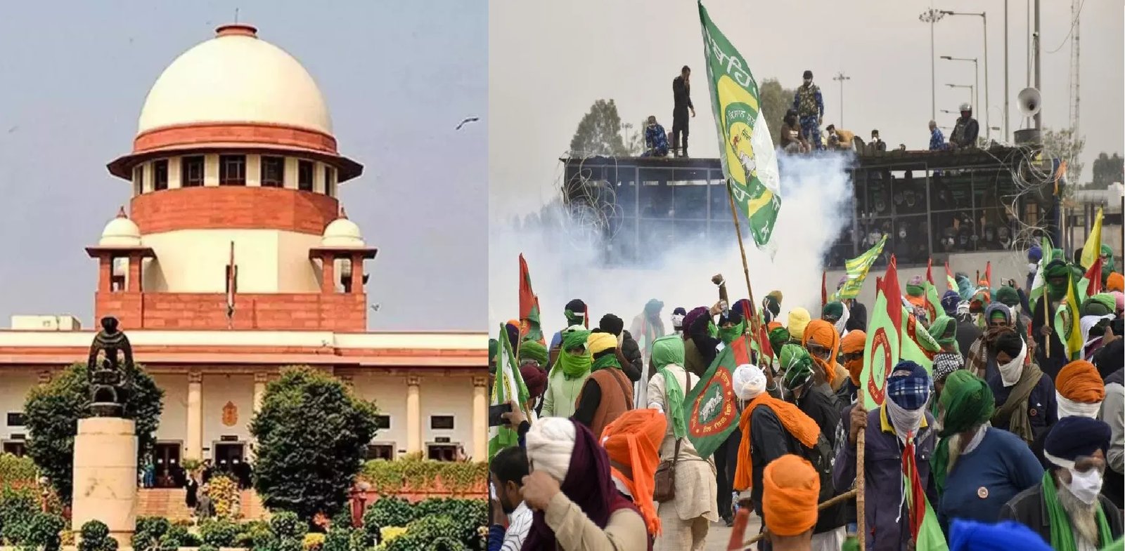 सुप्रीम कोर्ट से किसानों को बड़ा झटका, शंभू बॉर्डर खोलने की याचिका खारिज।