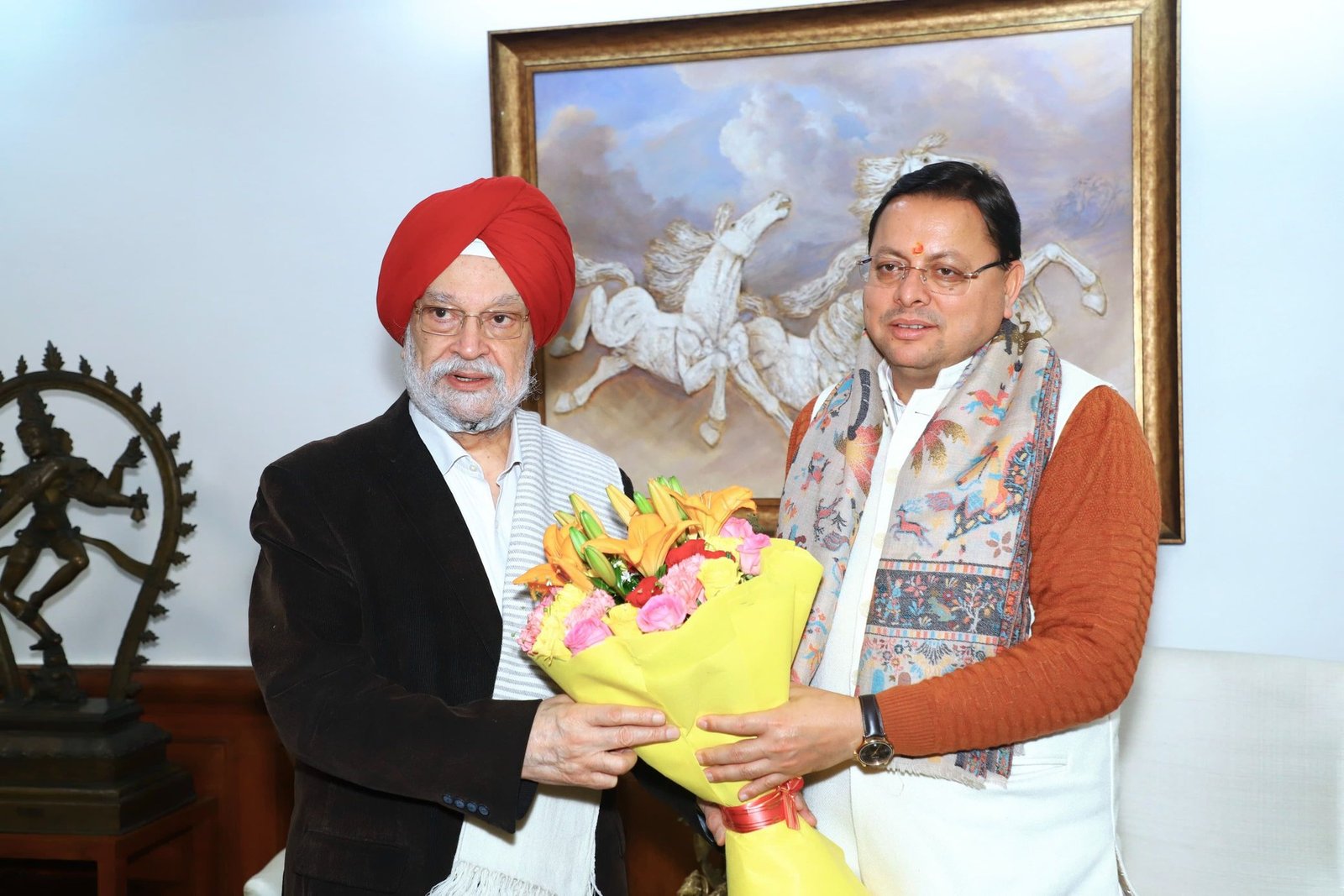 मुख्यमंत्री पुष्कर सिंह धामी ने केंद्रीय मंत्री हरदीप पुरी से की शिष्टाचार भेंट, राष्ट्रीय खेलों के लिए स्पॉन्सरशिप के लिए किया अनुरोध। मुख्यमंत्री पुष्कर सिंह धामी ने केंद्रीय मंत्री हरदीप पुरी से की शिष्टाचार भेंट, राष्ट्रीय खेलों के लिए स्पॉन्सरशिप के लिए किया अनुरोध।