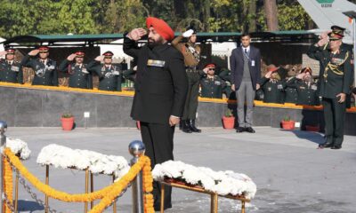 राज्यपाल गुरमीत सिंह ने वीर शहीदों को दी श्रद्धांजलि, वेटरन्स डे पर पहली बार आयोजित हुई परेड।