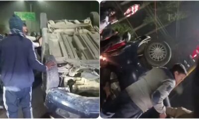 देहरादून में नहीं थम रहा हादसों का सिलसिला, ओएनजीसी चौक के पास टायर फटने से हुई कार दुर्घटनाग्रस्त, चार लोग घायल…