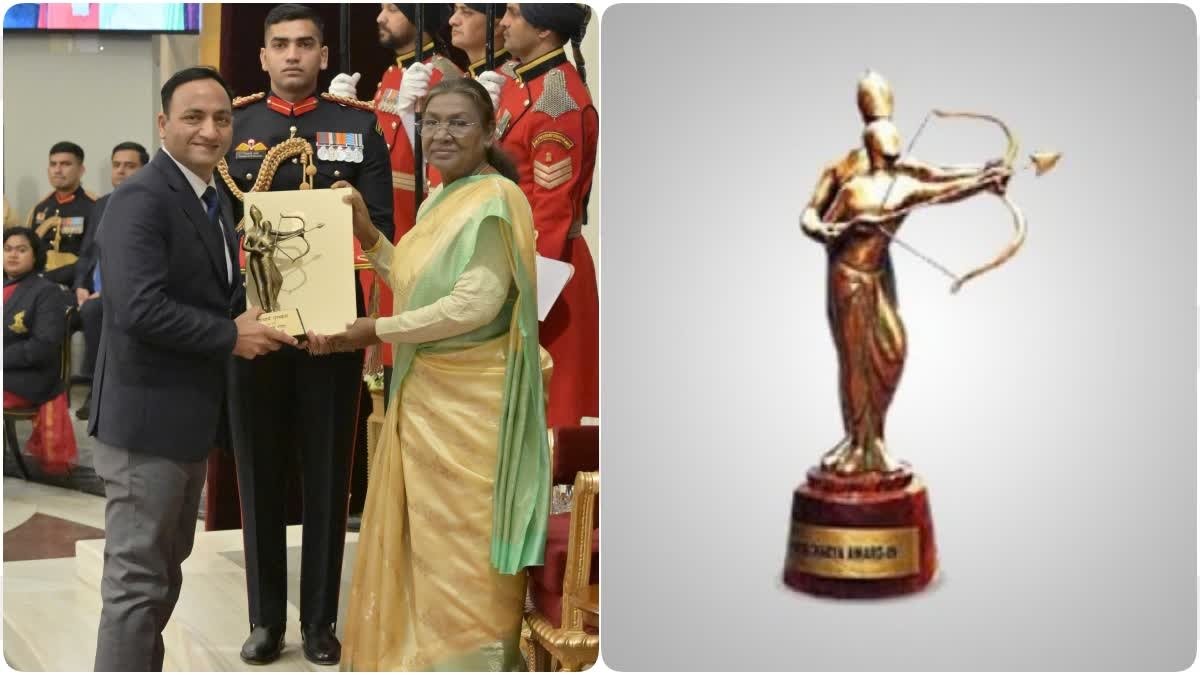 सुभाष राणा को राष्ट्रपति से मिला द्रोणाचार्य अवॉर्ड, खेल प्रशिक्षण में उत्कृष्ट योगदान के लिए हुए सम्मानित। सुभाष राणा को राष्ट्रपति से मिला द्रोणाचार्य अवॉर्ड, खेल प्रशिक्षण में उत्कृष्ट योगदान के लिए हुए सम्मानित।