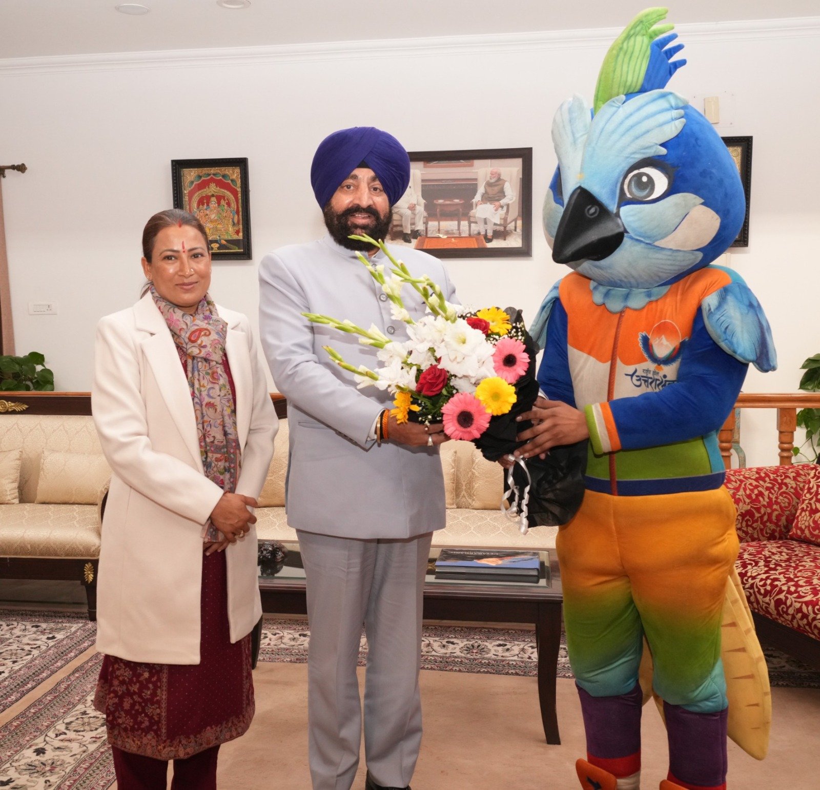 राज्यपाल गुरमीत सिंह से कैबिनेट मंत्री रेखा आर्या ने की शिष्टाचार भेंट, 38वें राष्ट्रीय खेलों के लिए दिया निमंत्रण… राज्यपाल गुरमीत सिंह से कैबिनेट मंत्री रेखा आर्या ने की शिष्टाचार भेंट, 38वें राष्ट्रीय खेलों के लिए दिया निमंत्रण…