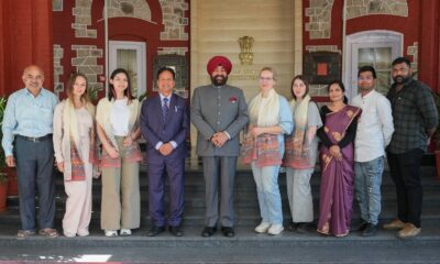रूस के वेटरनरी मेडिसिन के छात्रों और संकाय सदस्यों ने राज्यपाल गुरमीत सिंह से की भेंट…..