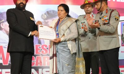 राज्यपाल गुरमीत सिंह ने पूर्व सैनिकों की मेगा रैली में किया प्रतिभाग, वीर नारियों और वीरता पुरस्कार विजेताओं को किया सम्मानित…