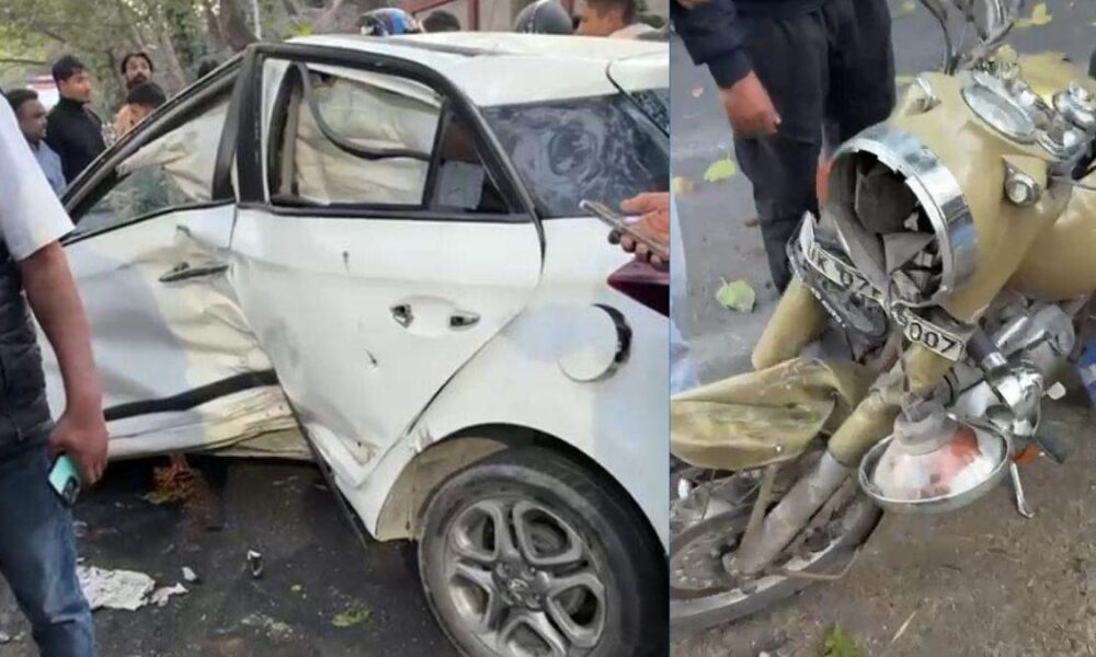 देहरादून में एक और हादसा: तेज रफ्तार कार की टक्कर से बुलेट सवार घायल….