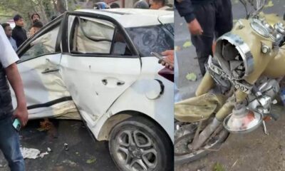 देहरादून में एक और हादसा: तेज रफ्तार कार की टक्कर से बुलेट सवार घायल….