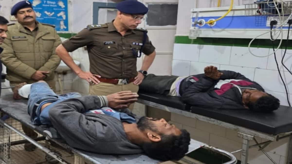 काशीपुर पुलिस और एसओजी टीम की मुठभेड़ में दो गौ तस्कर घायल , दो फरार…..