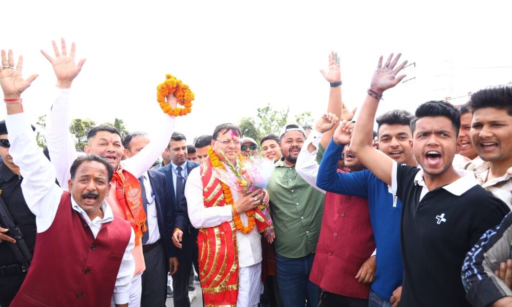 मुख्यमंत्री पुष्कर सिंह धामी का बनबसा में भव्य स्वागत, सीएम ने जताया आभार…