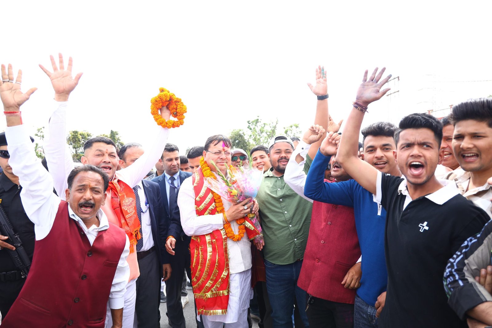 मुख्यमंत्री पुष्कर सिंह धामी का बनबसा में भव्य स्वागत, सीएम ने जताया आभार…