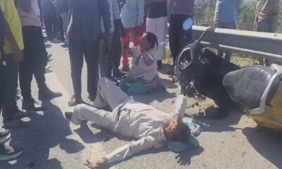 डोईवाला हाईवे पर माजरी क्षेत्र में सड़क हादसा , महिला और बजुर्ग दंपति घायल…..