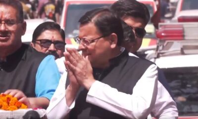 प्रदेश सरकार के तीन साल: देहरादून में भव्य रोड शो में शामिल हुए मुख्यमंत्री धामी , “धाकड़ धामी जिंदाबाद” के लगे नारें…..